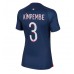 Tanie Strój piłkarski Paris Saint-Germain Presnel Kimpembe #3 Koszulka Podstawowej dla damskie 2023-24 Krótkie Rękawy